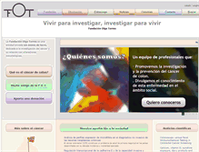 Tablet Screenshot of fundacionolgatorres.org